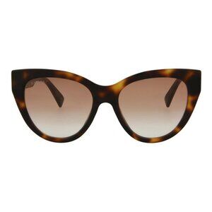 Gucci Womens Cat Eye Havana Gold Red Fashion Designer Eyewear